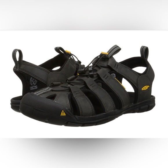 Keen Men\'s Clearwater Leather Cnx Size 14 in Magnet/black Leather main image 6